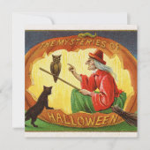  Halloween heks Vakantie feest Kaart (Voorkant)