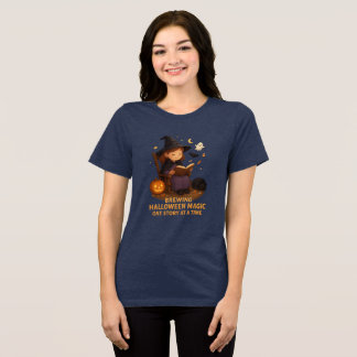 Halloween Heks Verhaalboek T-Shirt Spooky Familie