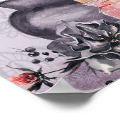 Halloween Heks Verjaardag of Baby shower Welkom Poster (Hoek)