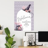 Halloween Heks Verjaardag of Baby shower Welkom Poster (Thuiskantoor)
