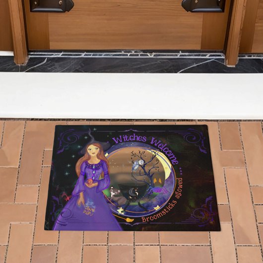 Halloween heks verjaardagsfeestje Paarse Deurmat