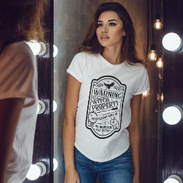  Halloween heks waarschuwingsbord T-shirt