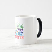 Halloween heks way to the Coffee Magische Mok (Voorkant rechts)