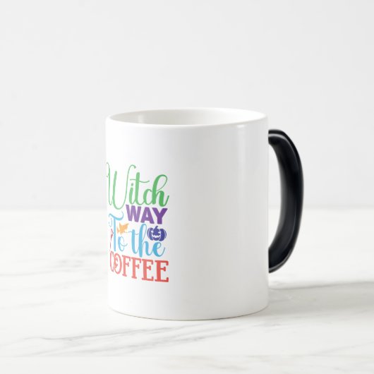 Halloween heks way to the Coffee Magische Mok (Voorkant rechts)