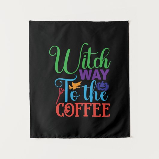 Halloween heks way to the Coffee Wandkleed (Voorkant)