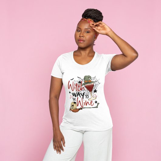 HALLOWEEN HEKS WEG NAAR DE WIJN | WIJNLIEFHEBBER T-SHIRT