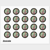 Halloween Heks Witte Kat Stickers (Vel)