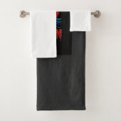 Halloween Heks Zonsondergang Vector Bad Handdoek (Insitu)
