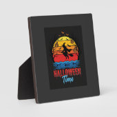 Halloween Heks Zonsondergang Vector Fotoplaat (Voorkant)