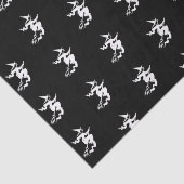 Halloween heks zwart-wit patroon tissuepapier (Detail)