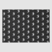 Halloween heks zwart-wit patroon tissuepapier (Voorkant)