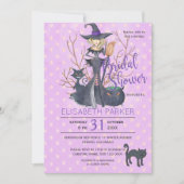 Halloween heks zwarte katten vrijgezellenfeest par kaart (Voorkant)