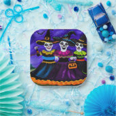 Halloween - Heksen 2 Papieren Bordje (Feest)