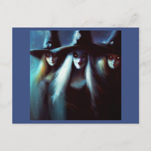 Halloween - Heksen 4 Briefkaart (Voorkant)