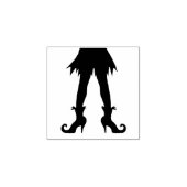 Halloween heksen benen rubberstempel (Afrduk)