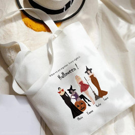Halloween, heksen, beste vriend cadeau, tote bag