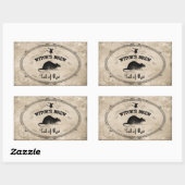 Halloween Heksen Brew Ingrediënt - Staart van Rat Rechthoekige Sticker (Vel)