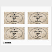 Halloween Heksen Brew Ingrediënt - Vleugel van de  Rechthoekige Sticker (Vel)