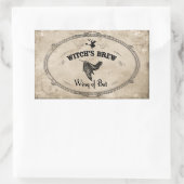 Halloween Heksen Brew Ingrediënt - Vleugel van de  Rechthoekige Sticker (Tas)