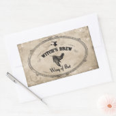Halloween Heksen Brew Ingrediënt - Vleugel van de  Rechthoekige Sticker (Envelop)