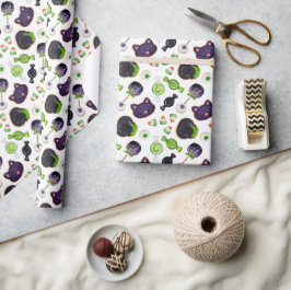 Halloween Heksen Brouwen Cookies Cadeaupapier