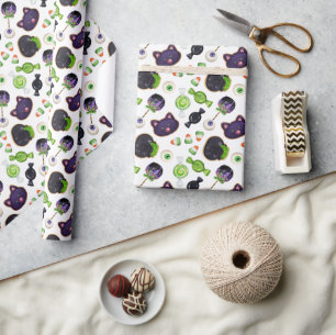 Halloween Heksen Brouwen Cookies Cadeaupapier