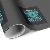 Halloween Heksen DNA Test Ontwerp Cadeaupapier (Rol Hoek)