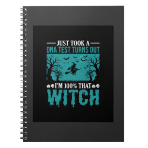 Halloween Heksen DNA Test Ontwerp Notitieboek