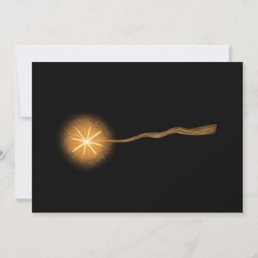 Halloween, heksen en tovenaars kaart (Achterkant)