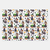 Halloween heksen en zo inpakpapier vel (Voorkant 3)