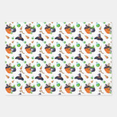 Halloween heksen en zo inpakpapier vel (Voorkant)