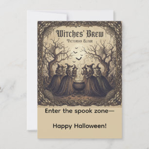Halloween heksen, Halloween heksen brouwen, Notitiekaartje