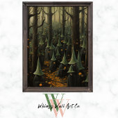 Halloween Heksen in het Bos Donker Gotische Kunst Poster