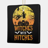 Halloween Heksen Met De Hitches Camping Camper Keramisch Ornament (Links)