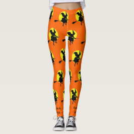 Halloween heksen nemen naar de hemel feest leggings