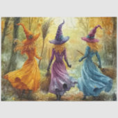 HALLOWEEN HEKSEN ONTKOPPELING TISSUEPAPIER (Voorkant)