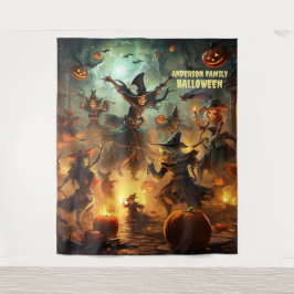 Halloween heksen opgehangen wandkleed