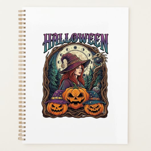 Halloween Heksen Pompoenen Maanfasen_1 Planner (Voorkant)