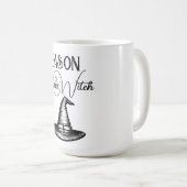 Halloween Heksen Shirt Pet Seizoensgeschenk Koffiemok (Voorkant rechts)