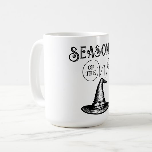 Halloween Heksen Shirt Pet Seizoensgeschenk Koffiemok (Voorkant links)