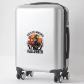 Halloween Heksen Shirt Vintage Gravure Kostuum Ar Sticker (Koffer)
