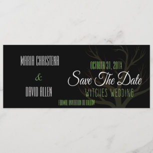 Halloween Heksen Wedding Bewaar de datum Save The Date