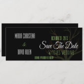 Halloween Heksen Wedding Bewaar de datum Save The Date (Voorkant / Achterkant)