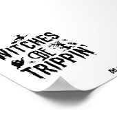 Halloween heksen worden Trippin gepersonaliseerde Poster (Hoek)
