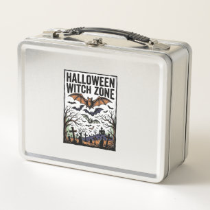 Halloween Heksen Zone Vintage Kerkhof Vleermuizen