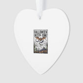 Halloween Heksen Zone Vintage Kerkhof Vleermuizen Ornament (voorkant)