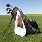 Halloween Heksen Zone Zwarte Kat Kerkhof Vleermuiz Golfhanddoek (Groen)