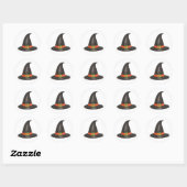 Halloween heksen zwart Pet spookhuis Ronde Sticker (Vel)