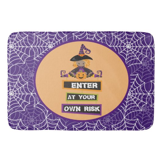 Halloween heksenbadmat, tapijt badmat (Voorkant)