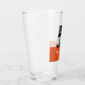 Halloween Heksenbenen & bezem gepersonaliseerd Glas (Rechts)